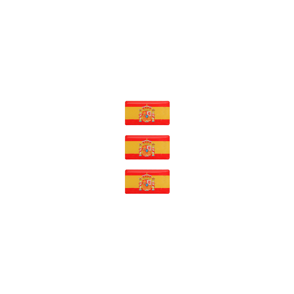 PEGATINA ABULTADA PEQ. 3PCS BANDERA CONSTITUCION ESPAÑA