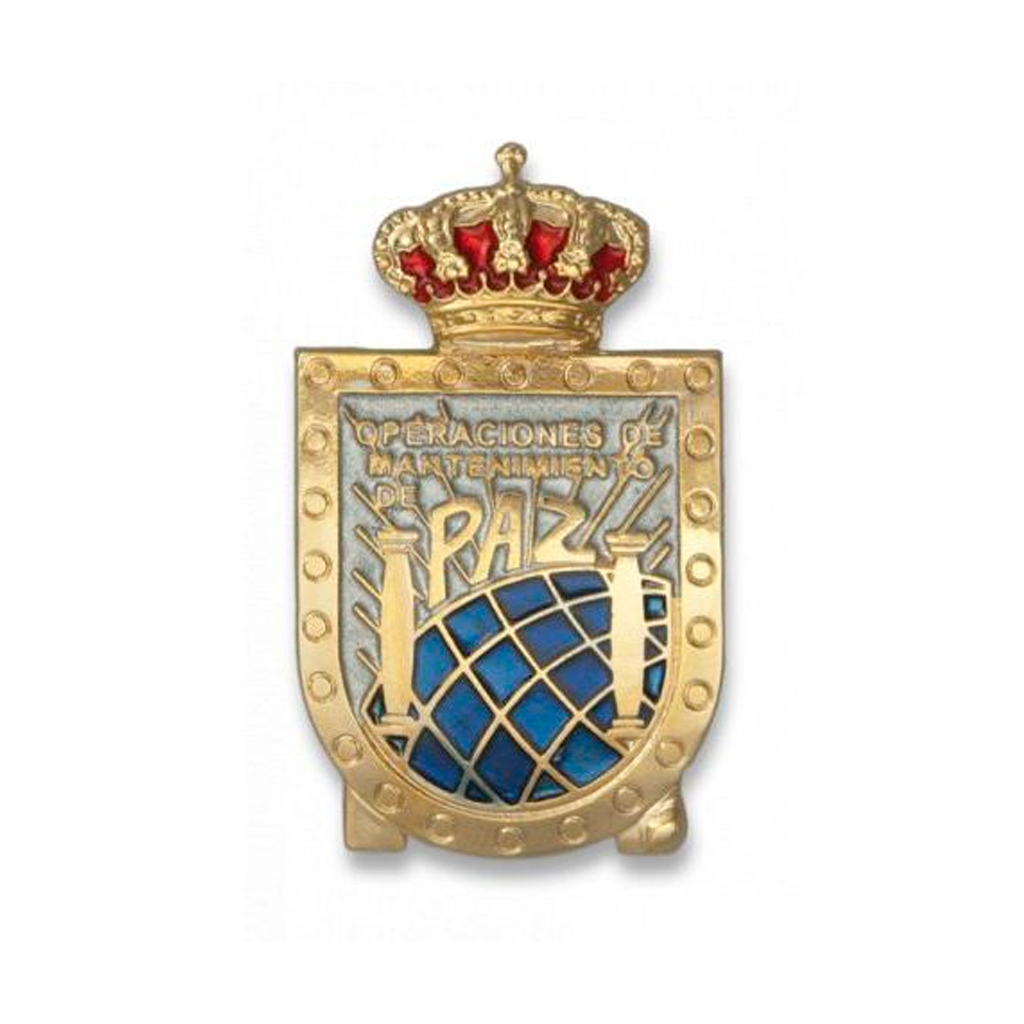 EMBLEMA METALICO MISION DE PAZ DISTINTIVO
