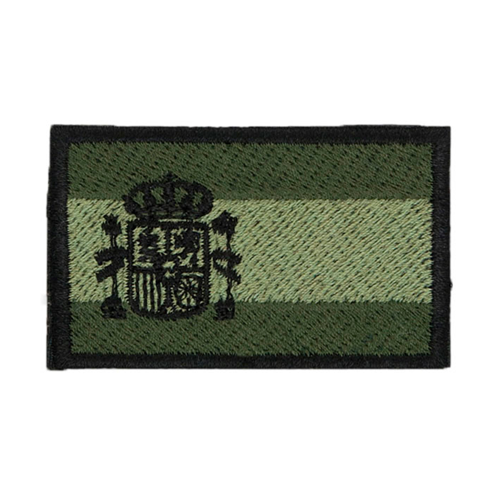 PARCHE BAND, ESPAÑOLA VELCRO BORDADA PEQ. CAMO-VERDE