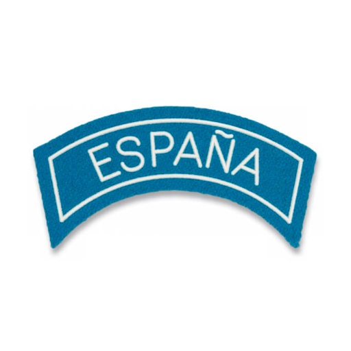 [301389] PARCHE ONU ESPAÑA TIRA C/VELCRO CELESTE