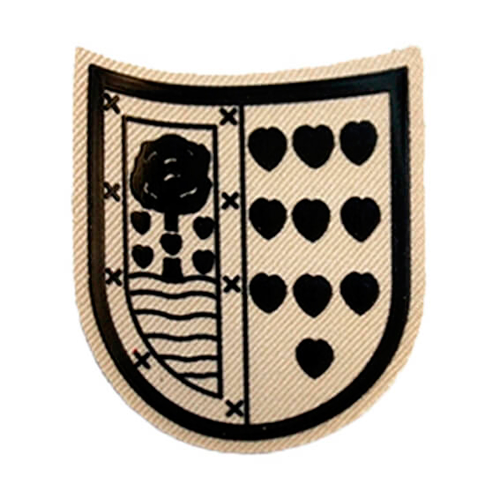 PARCHE BRIPAC 3º BANDERA CORAZONES BEIGE
