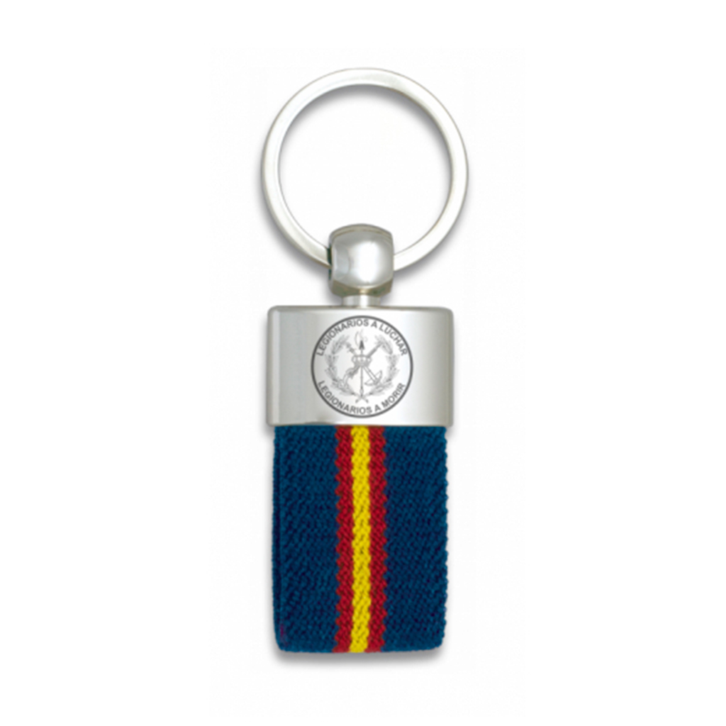 LLAVERO LEGION METALICO BANDERA ESPAÑA MARINO