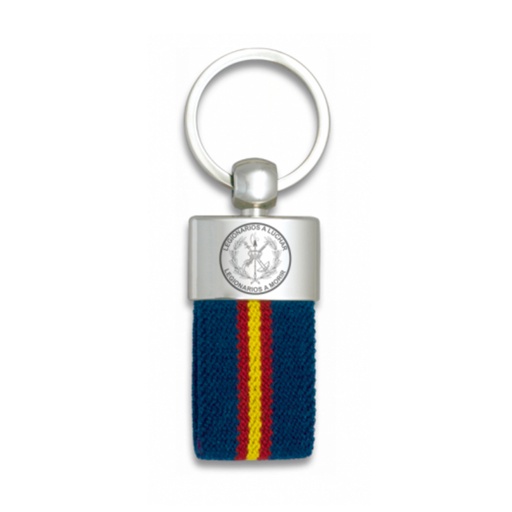 [09427GR4008] LLAVERO LEGION METALICO BANDERA ESPAÑA MARINO