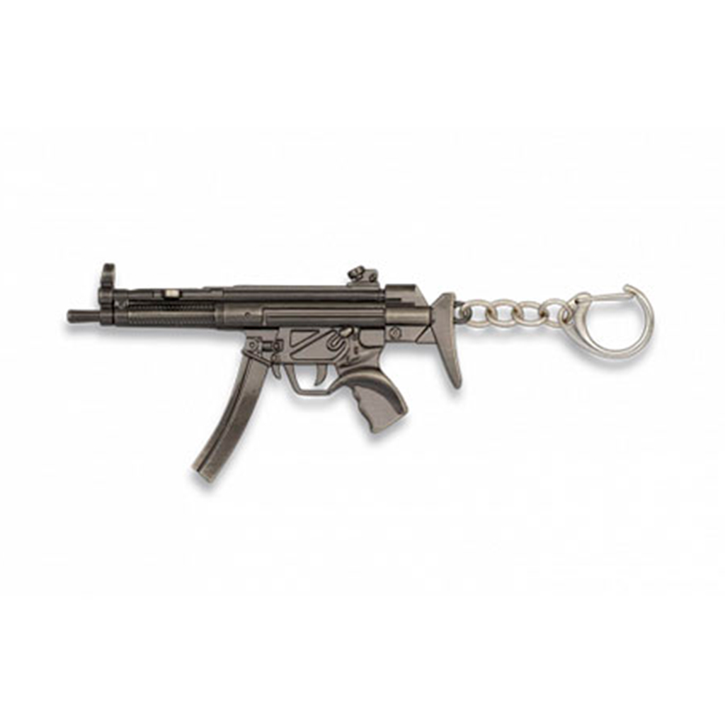 LLAVERO FUSIL MP5 PLATA