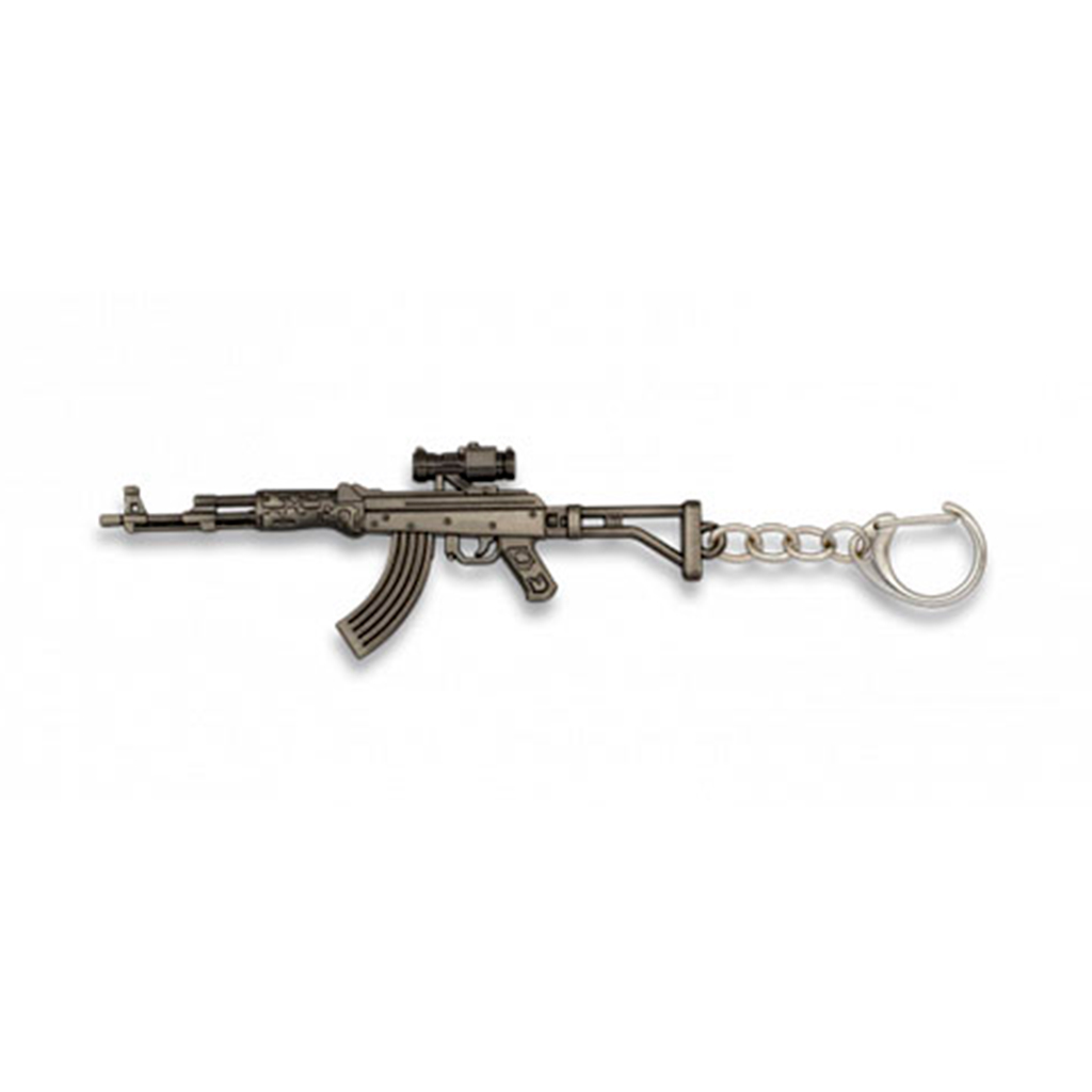 LLAVERO FUSIL AK47 PLATA