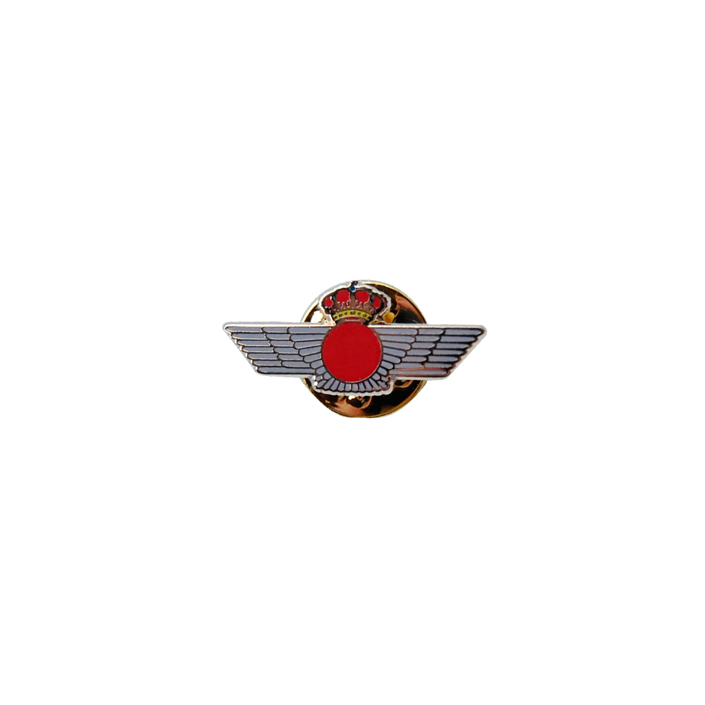 PIN ROQUISQUI CIRCULO ROJO PLATA/DORADO