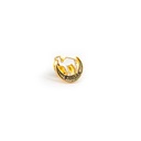 PIN SAHARA CAMELLO MEDIA LUNA BLANCO-DORADO