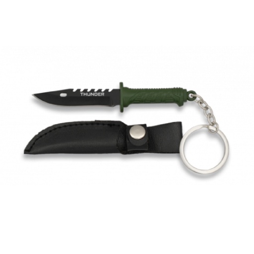 [32368] LLAVERO CUCHILLO THUNDER 5CM NEGRO-VERDE
