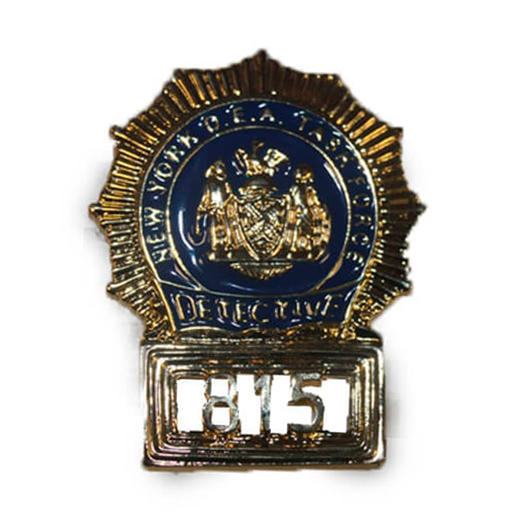 PLACA CARTERA METALICA AMERICANA DETECTIVE