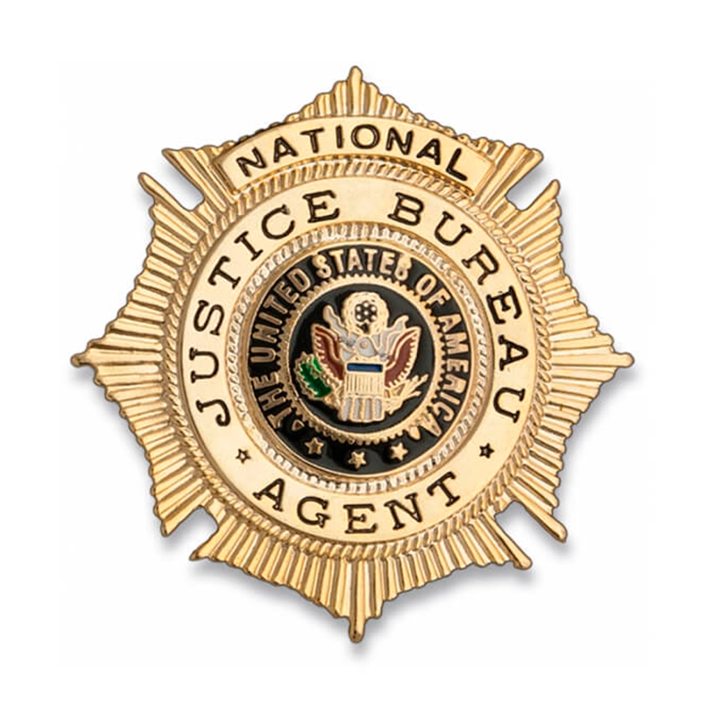 PLACA CARTERA METALICA AMERICANA AGENT NATIONAL