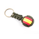 LLAVERO BOLA GR. PARACORD BANDERA ESPAÑA VERDE