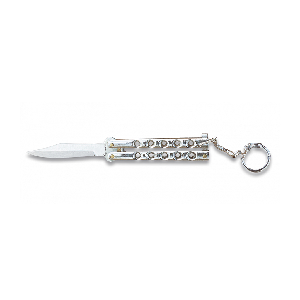 NAVAJA MARIPOSA ALBAINOX 6CM PLATA