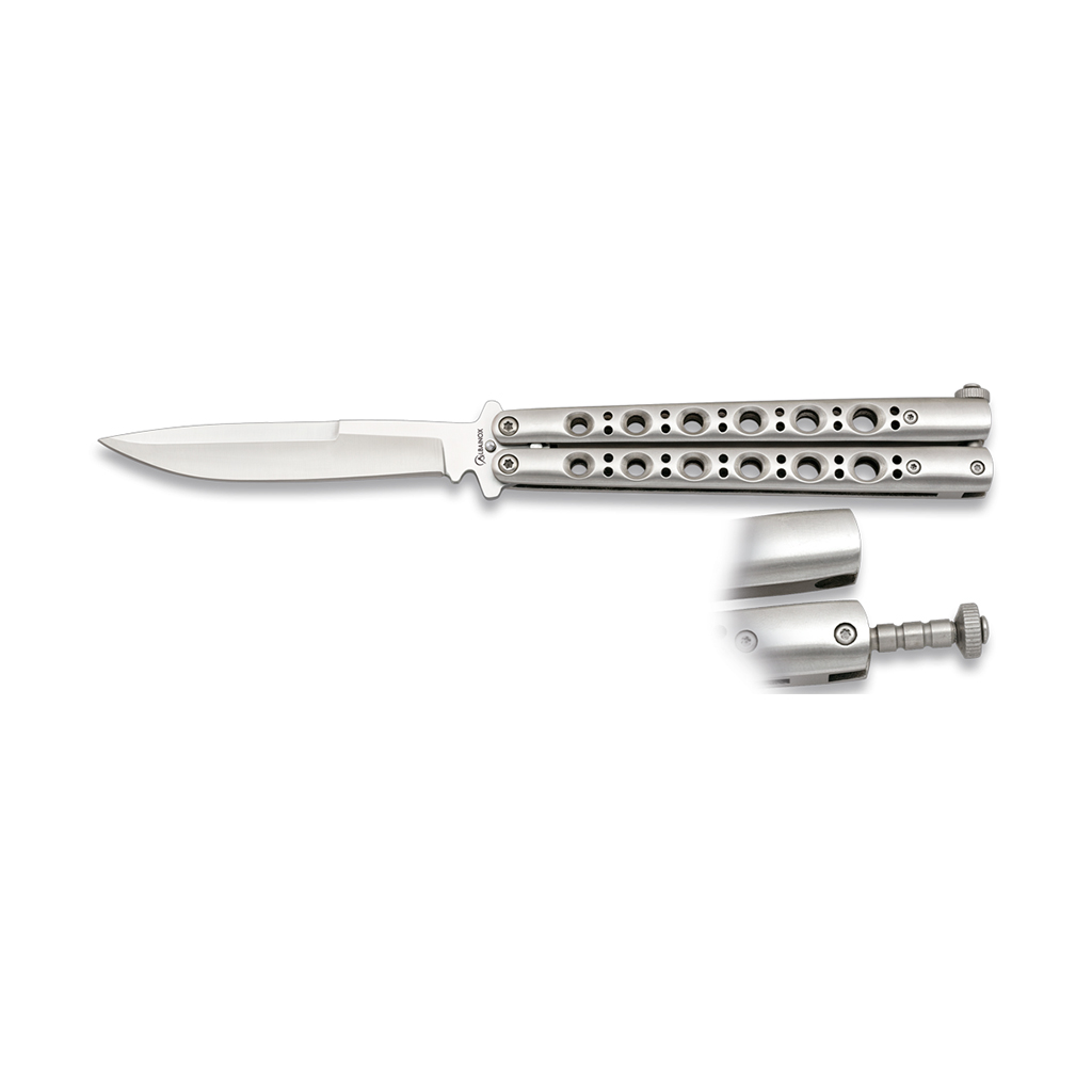 NAVAJA ALBAINOX MARIPOSA 11.2 CM PLATA