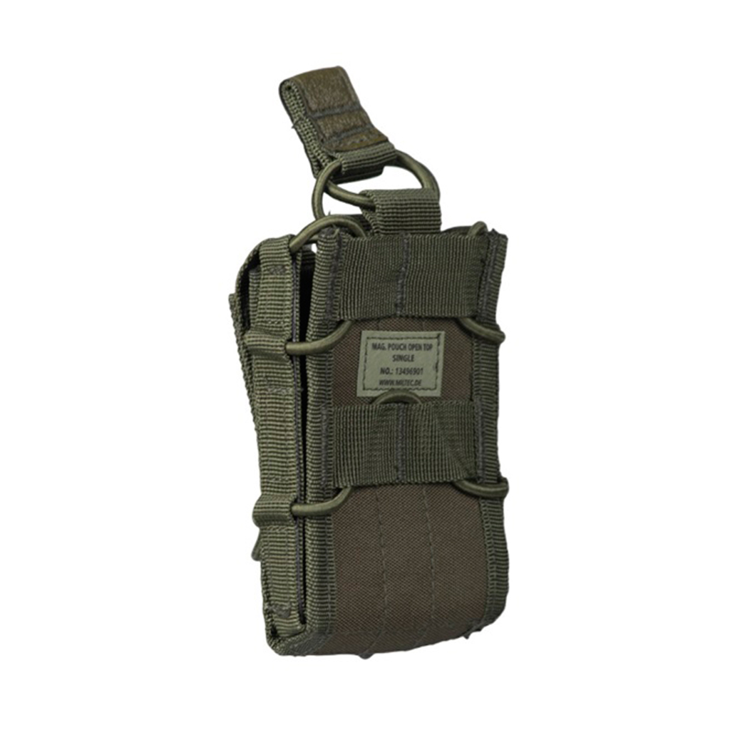 POUCH CARGADOR SIMPLE MILTEC OPEN TOP VERDE