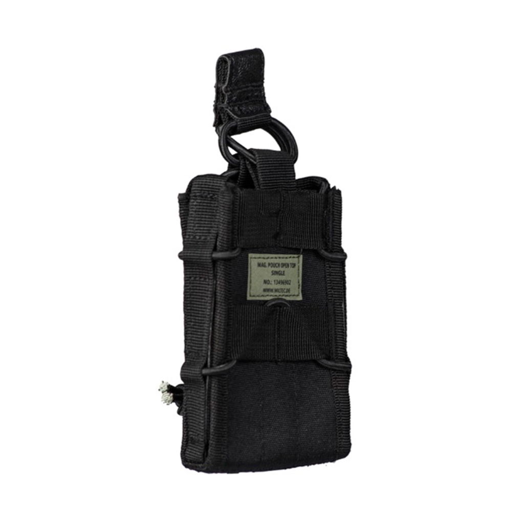 POUCH CARGADOR SIMPLE MILTEC OPEN TOP NEGRO