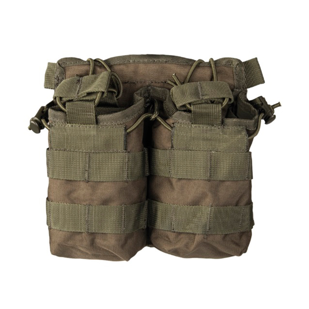 POUCH CARGADOR DOBLE MILTEC OPEN TOP VERDE