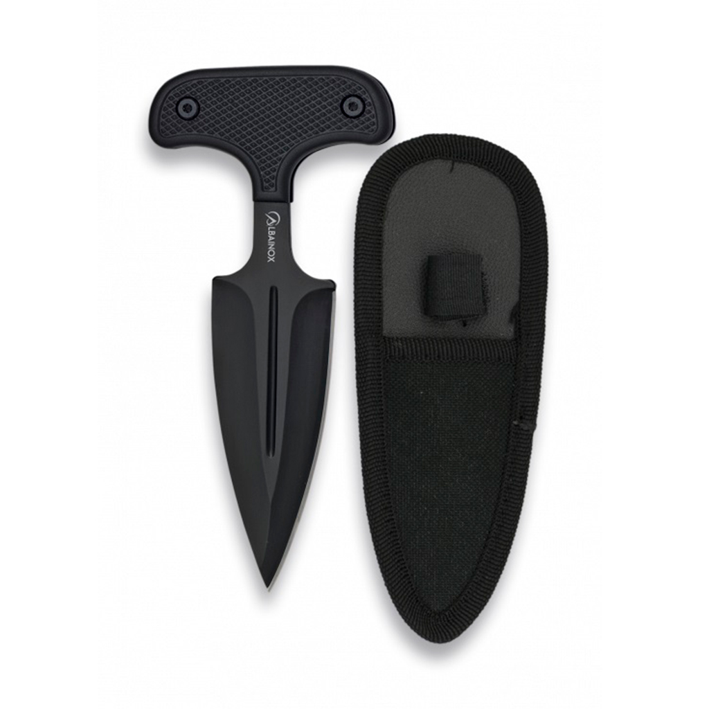 CUCHILLO ALBAINOX SKINER PUÑO ABS NEGRO