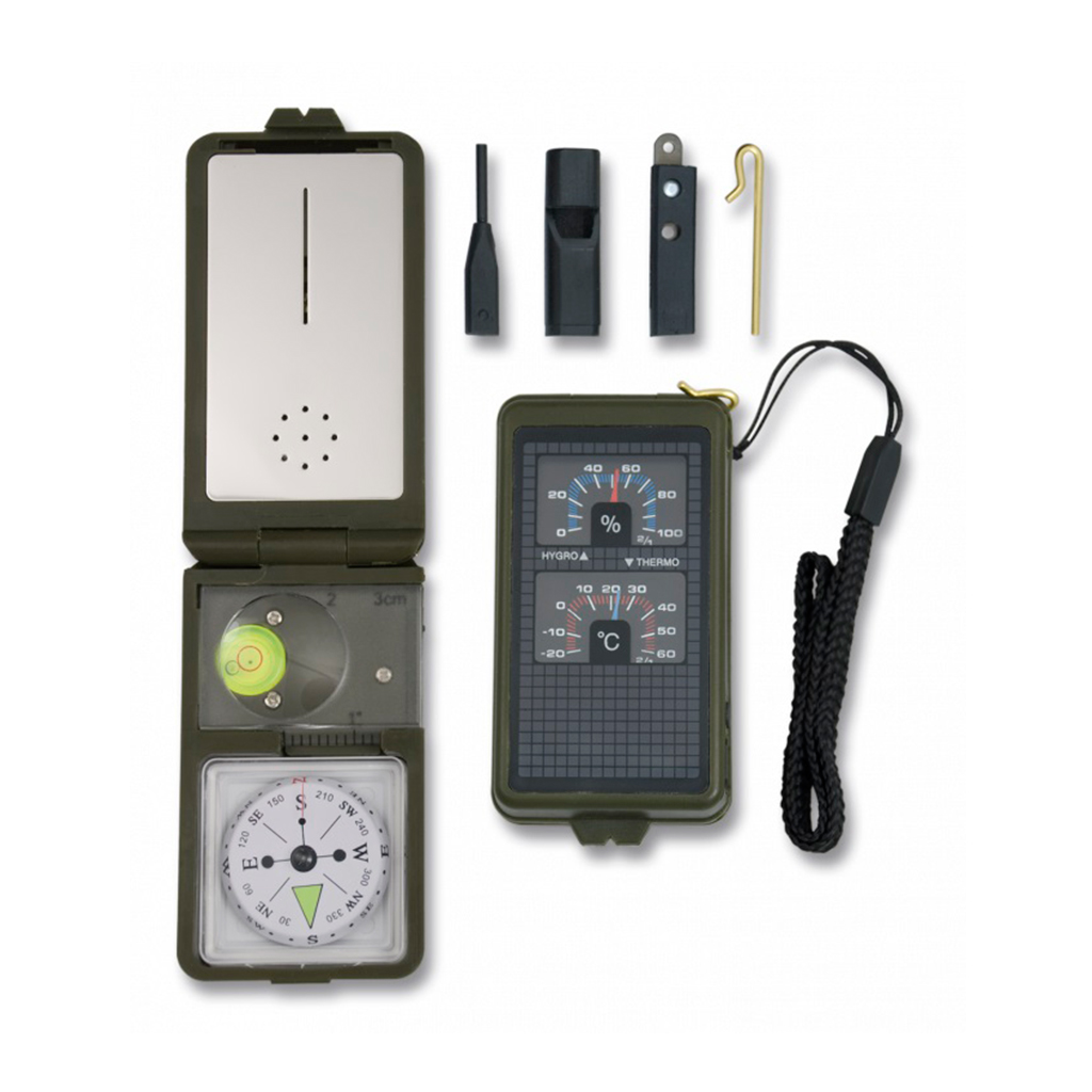 BRUJULA SUPERVIVENCIA OUTDOOR VERDE