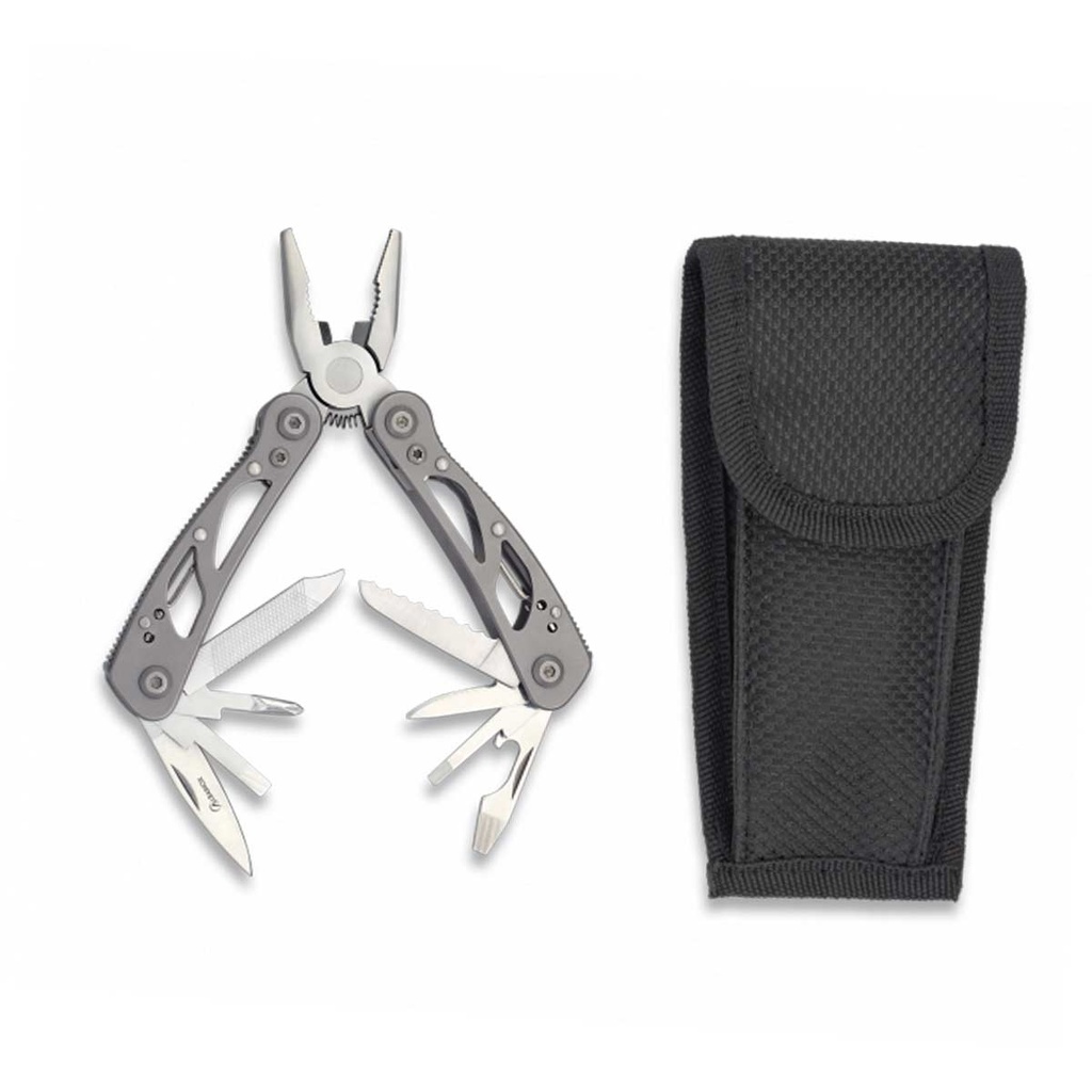 ALICATE ALBAINOX 11 USOS C/FUNDA NEGRO-PLATA
