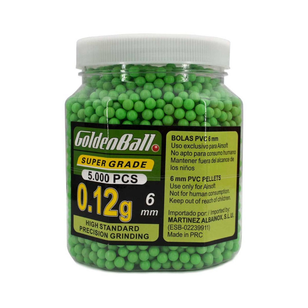BOLAS GOLDENBALL TARRO 0.12G 5000RDS VERDE