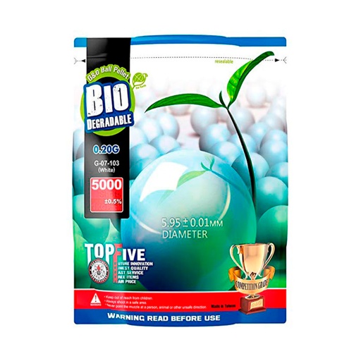 [G-07-103] BOLAS G&G BIO 0.20G 1KG BLANCA