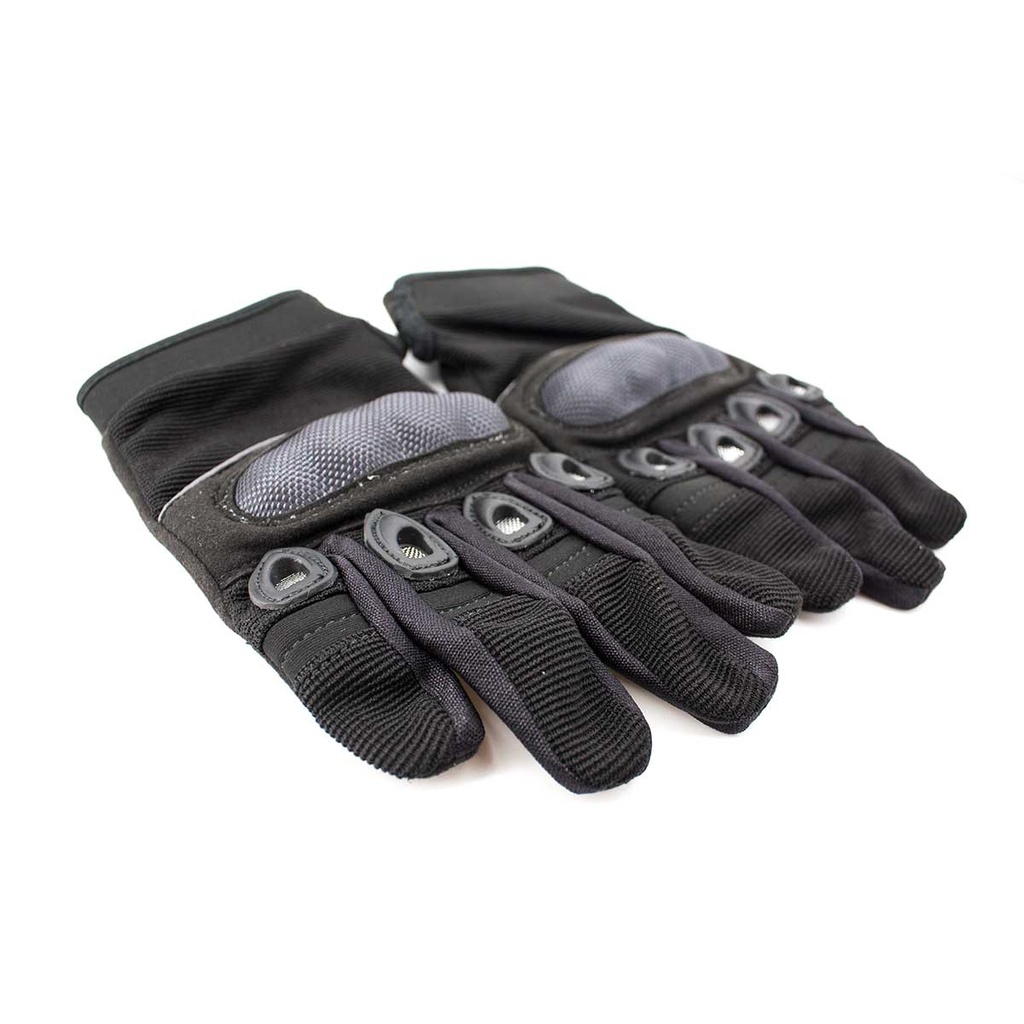 GUANTE AIRSOFT NUDILLOS PROTECTION KEVLAR NEGRO