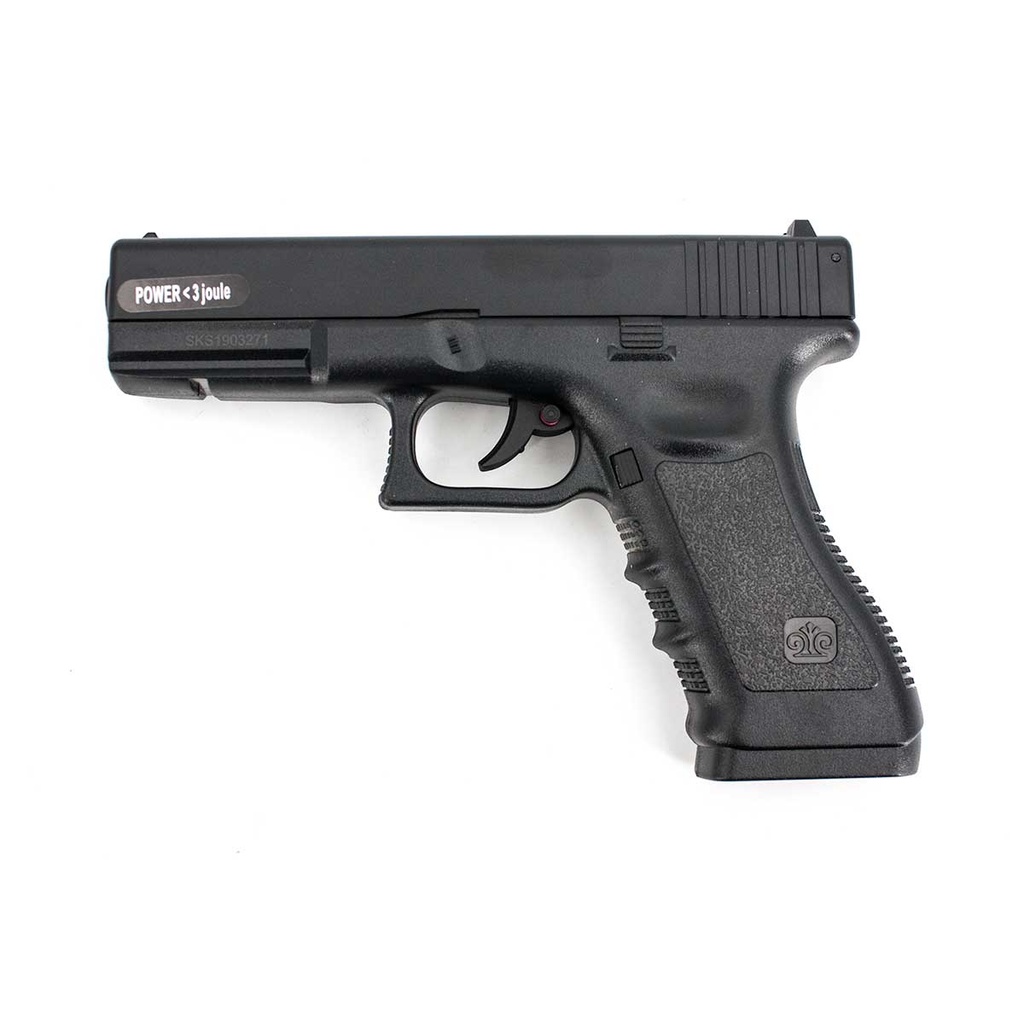 PISTOLA STINGER GLOCK 17 CO2 4.5 NEGRA
