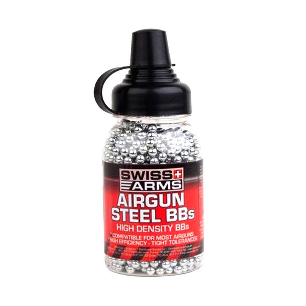 BOLAS ACERO BIBERON  SWISS ARMS 1500RDS 4.5MM ACERO