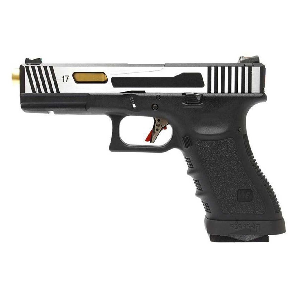 PISTOLA WE GLOCK 17 HI-SPEED CNC SLIDE DUAL TONE