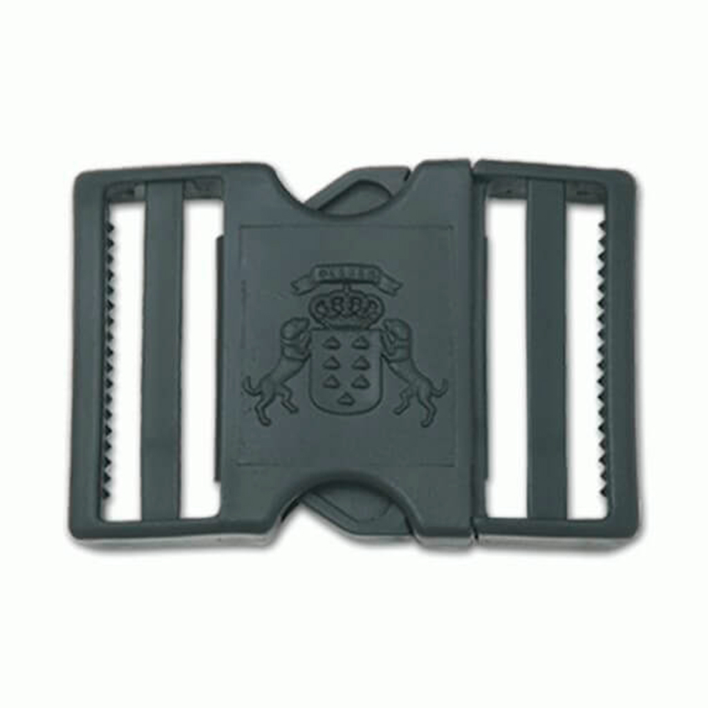 HEBILLA PVC CANARIAS PERROS 5CM NEGRA