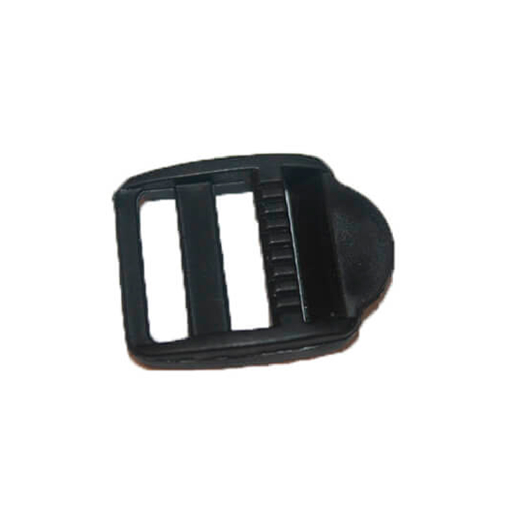 PASADOR PVC CUADRADO PEQUEÑO 2CM NEGRO