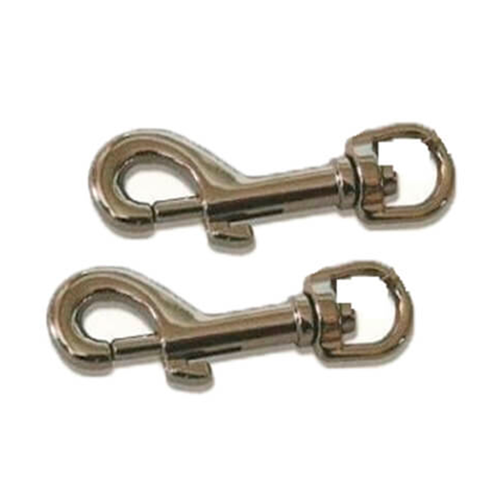 LLAVERO MOSQUETON METALICO 2PCS PEQ. PLATA