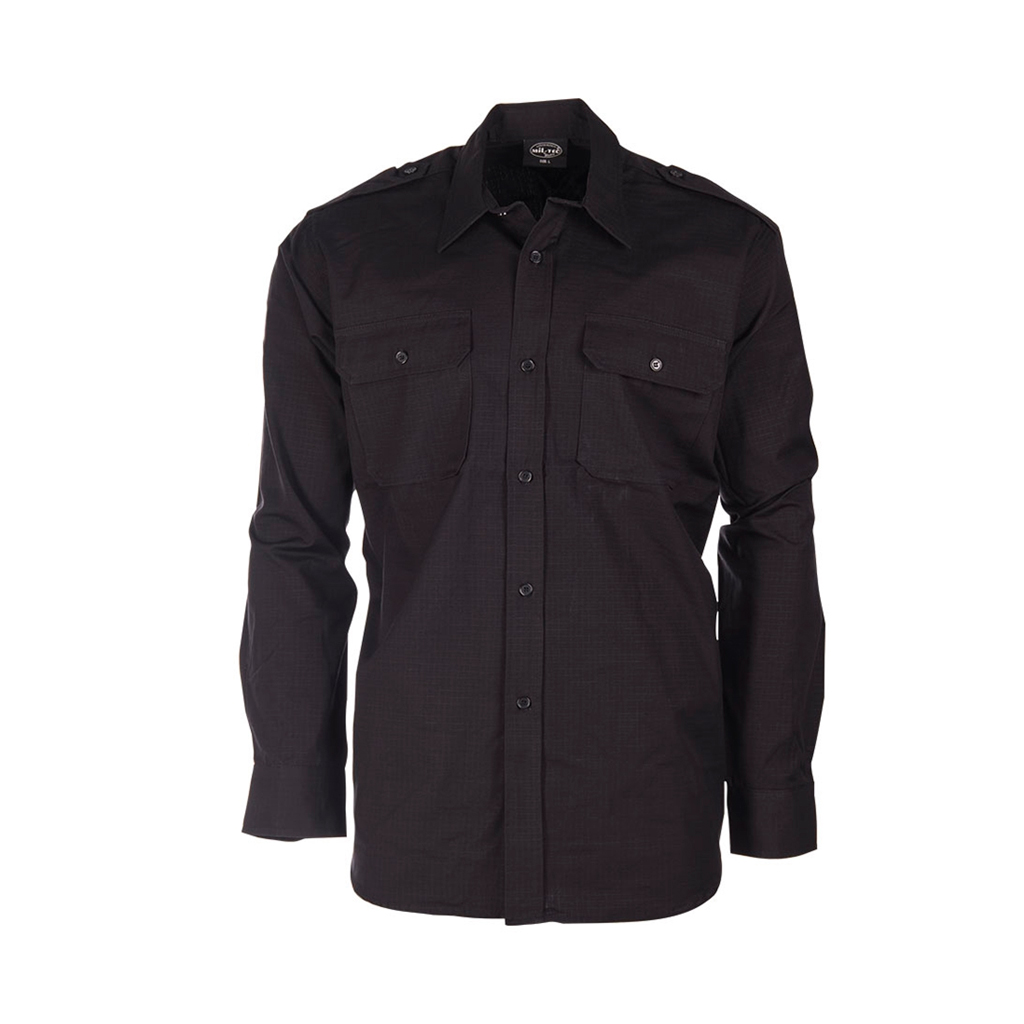 CAMISA MILTEC CUADRILLE NEGRA