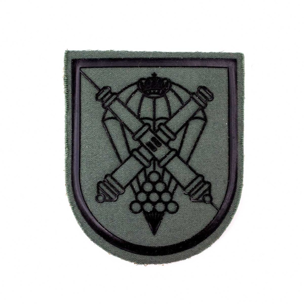 PARCHE BRIPAC GACAPAC ARTILLERIA CAÑONES C/VELCRO VERDE