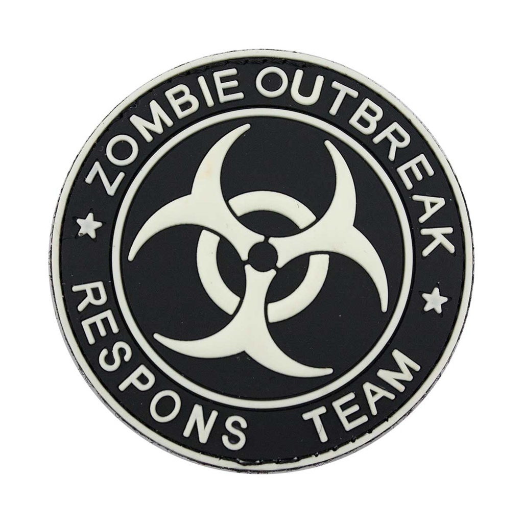 PARCHE PVC 3D ZOMBIE OUTBREAK REDONDO