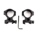 MONTURA VISOR ANCHA 30MM PARA PICATINNY NEGRA