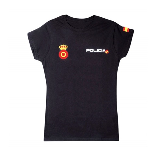 [121502] CAMISETA POLICIA NACIONAL MUJER NEGRA (S)
