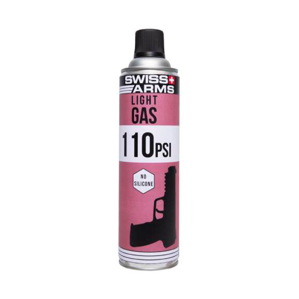 BOTELLA GAS SWISS ARMS LIGHT GAS 110PSI S/SILICONA 450ML MORADA