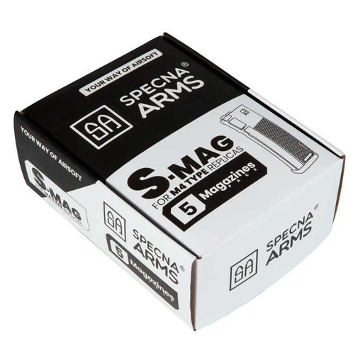[SPE-05-025718-00] CARGADOR FUSIL SPECNA ARMS M4 5PCS 125RDS NEGRO