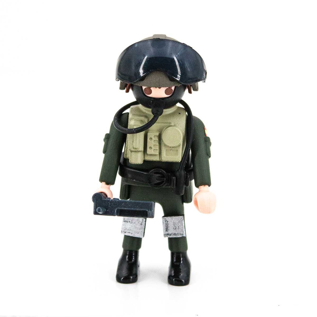 MUÑECO CUSTOM PILOTO CAZA VERDE