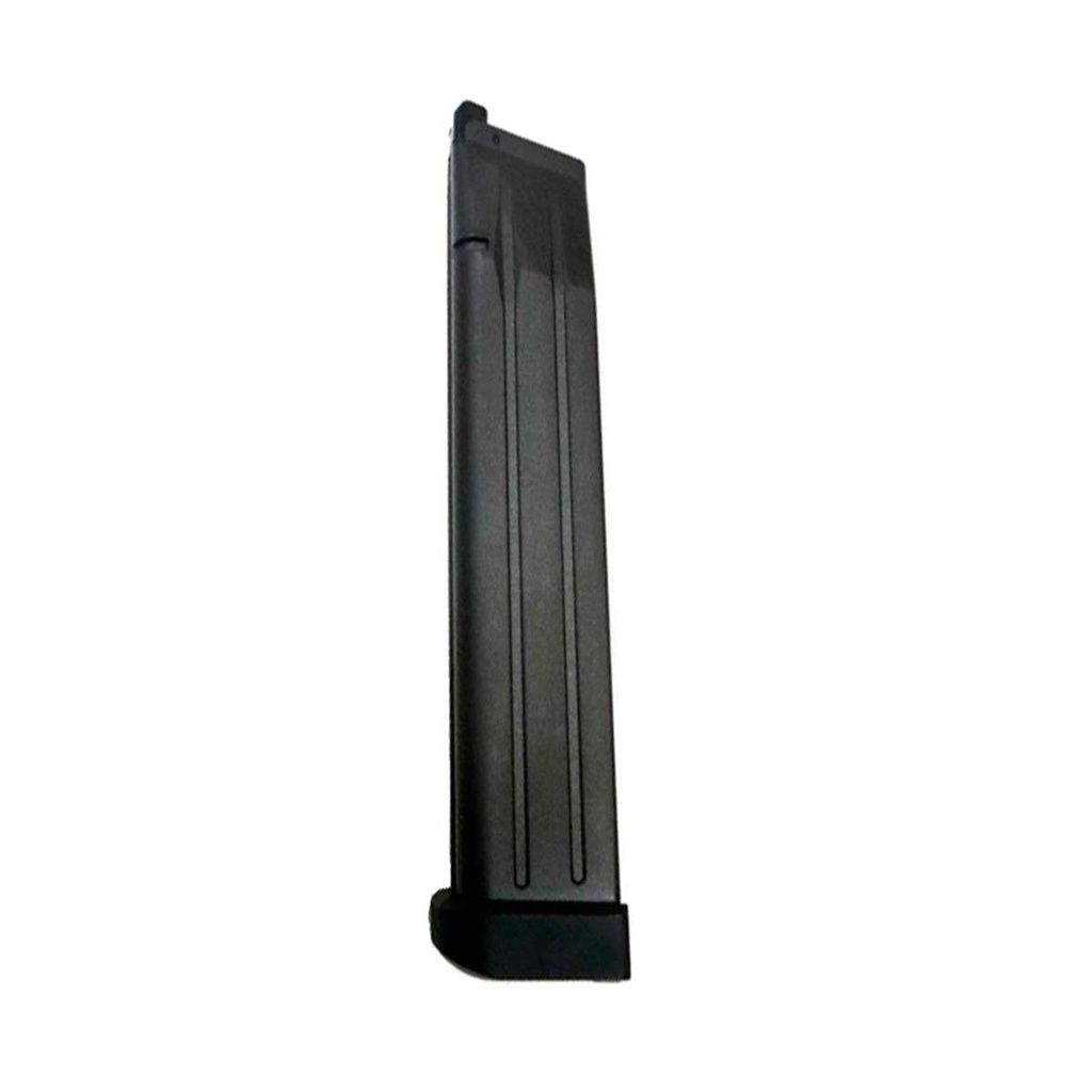 CARGADOR PISTOLA WE GAS HI-CAPA 5.1 LARGO 50RDS NEGRO