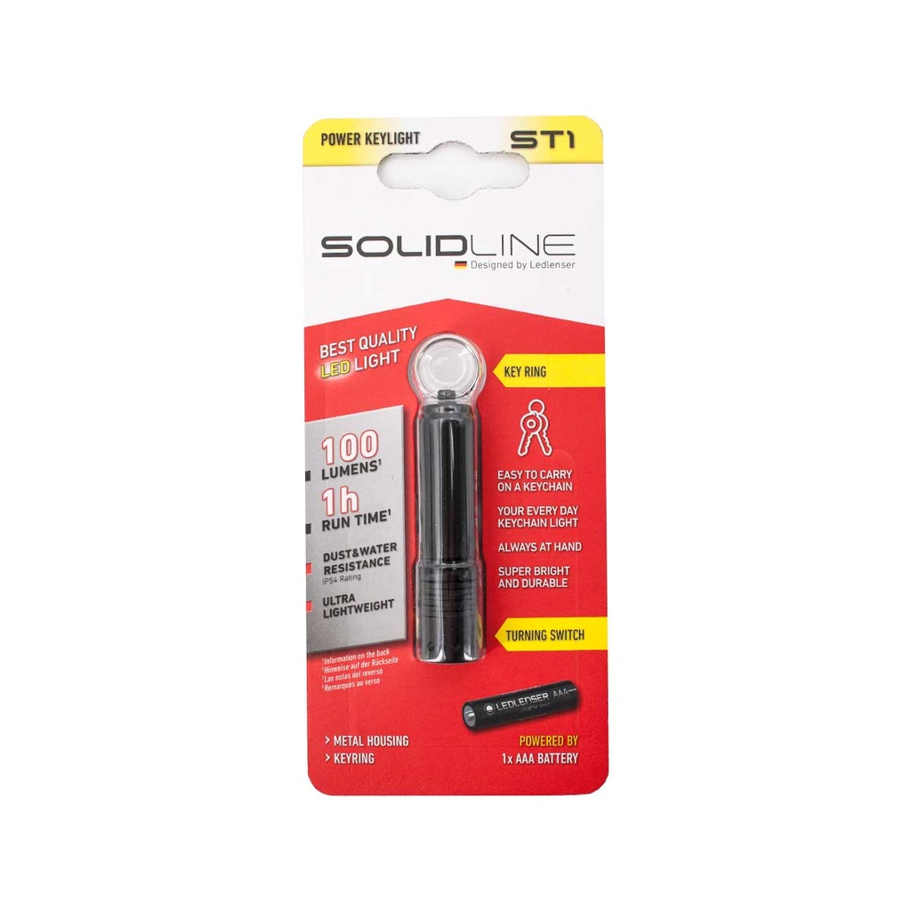 LINTERNA SOLIDLINE ST1 NEGRA