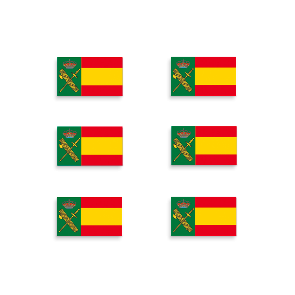 PEGATINA ABULTADA BARBARIC 6PCS GUARDIA CIVIL