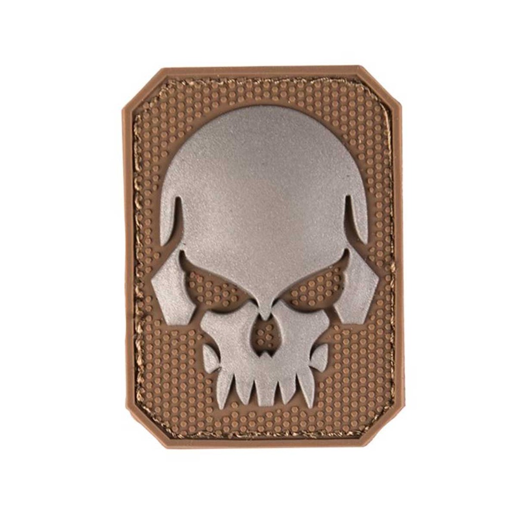 PARCHE PVC PIRATA SKULL MILTEC PEQ. TAN