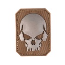 PARCHE PVC PIRATA SKULL MILTEC PEQ. TAN