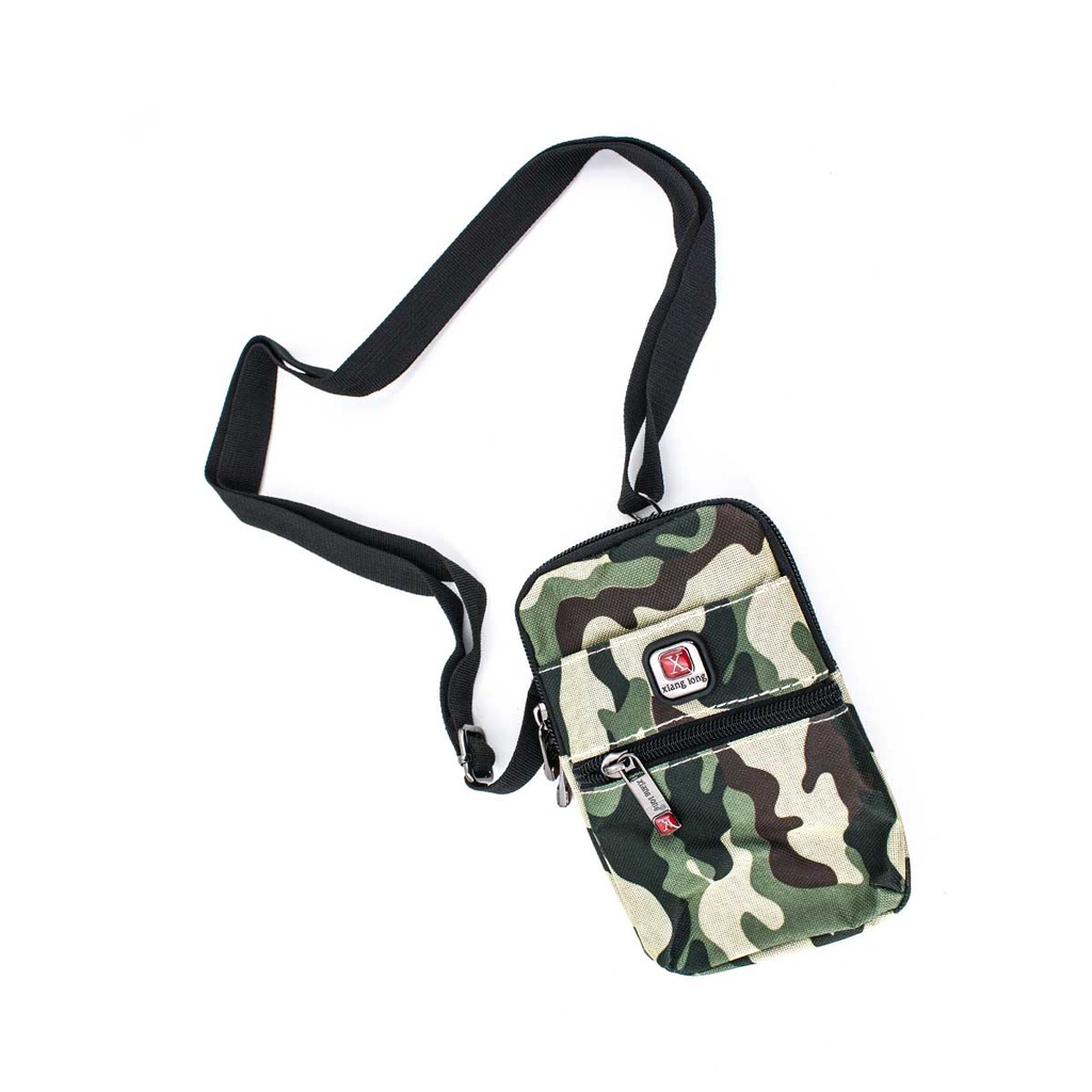 BOLSITO X CORDURA CREMALLERA FRONTAL C/MOSQUETON CAMO VARIOS