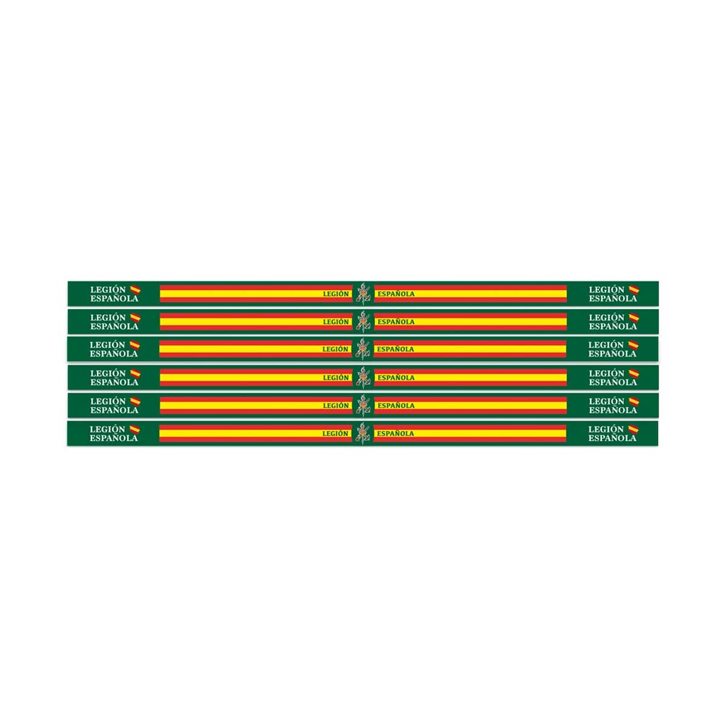 PULSERA CINTA BANDERA ESPAÑA 6PCS LEGION ESPAÑOLA