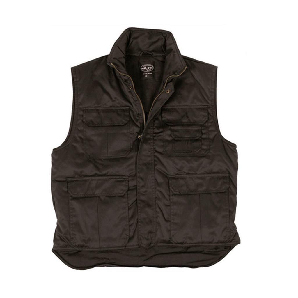 CHALECO VEST MILTEC ACOLCHADO NEGRO