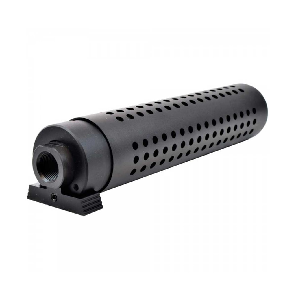 SILENCIADOR BIG DRAGON QD 175MM NEGRO