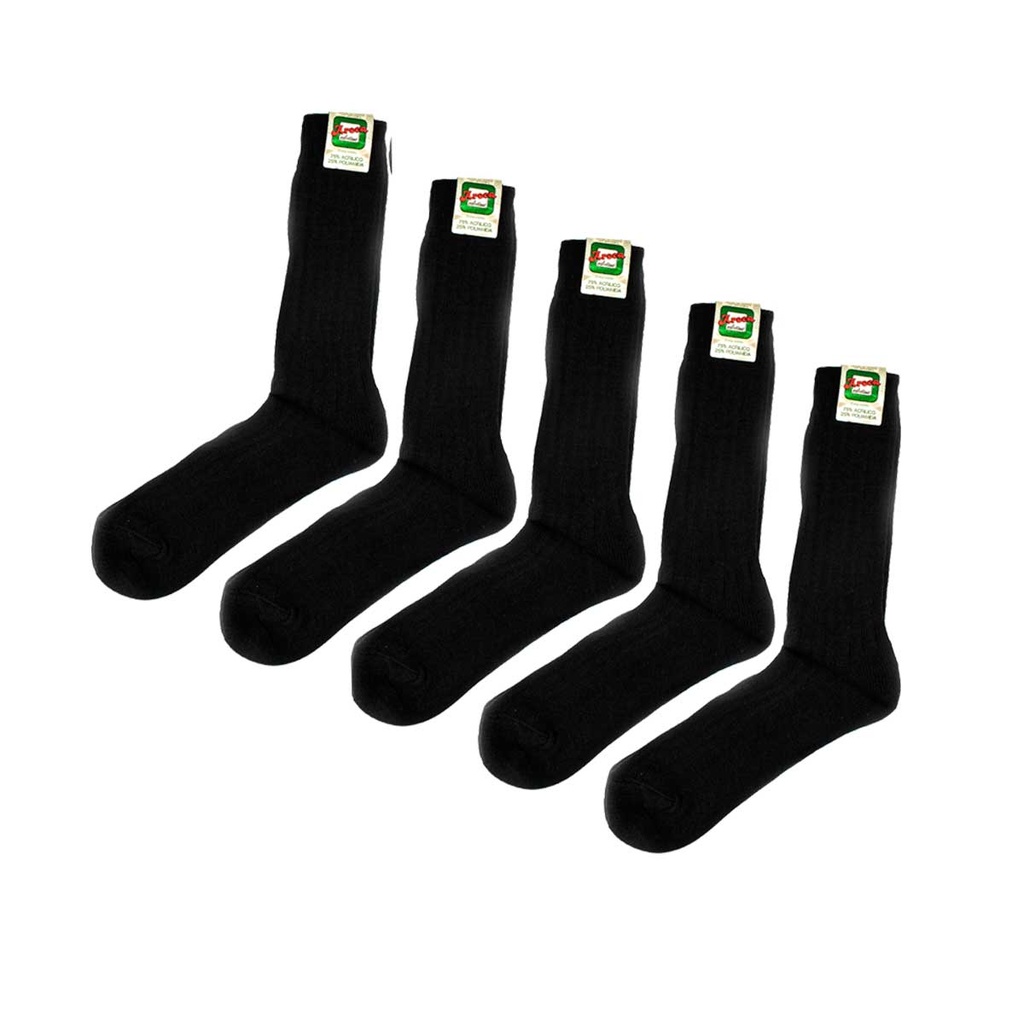 CALCETIN OFERTA 5 PARES NYLON NEGRO